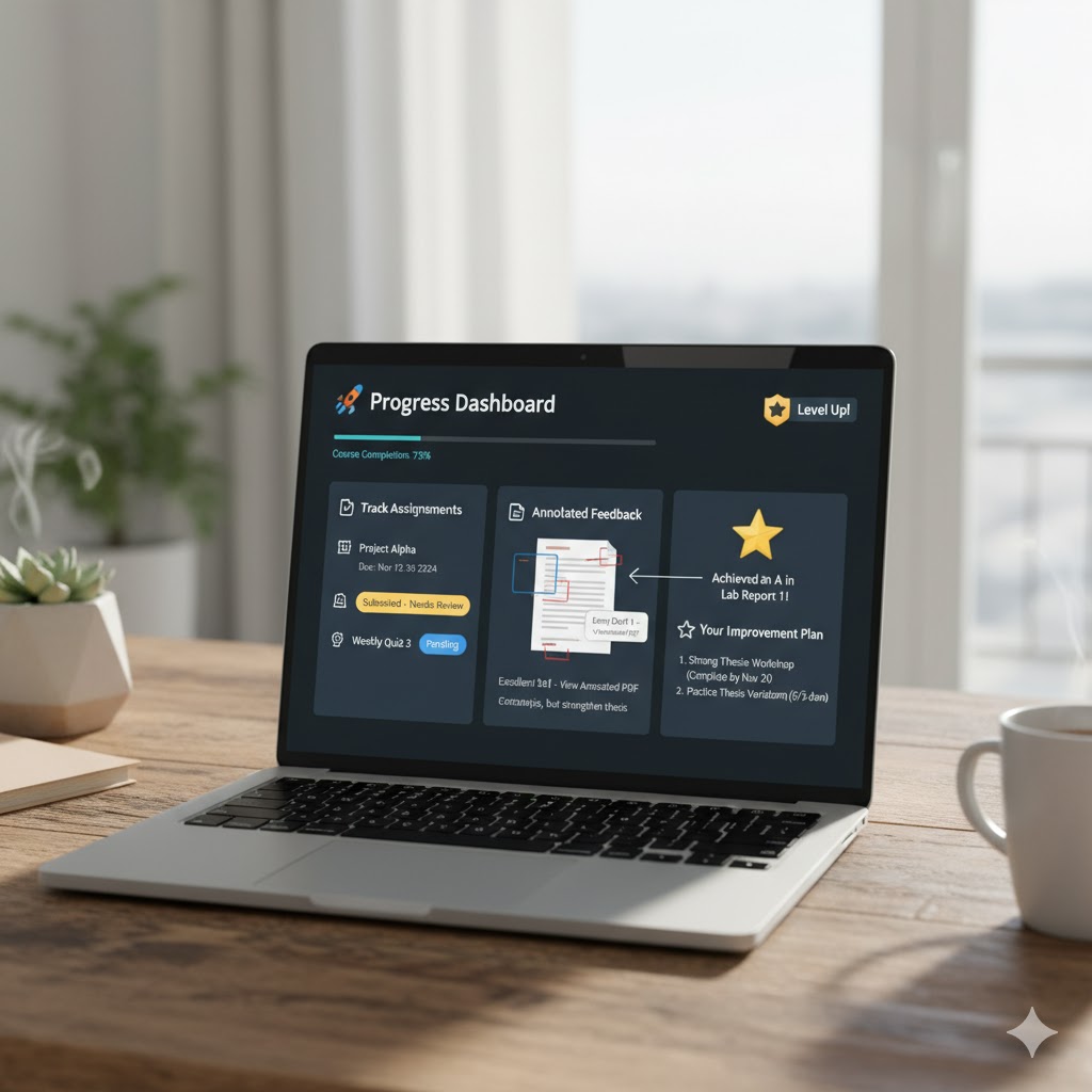 Progress tracking dashboard